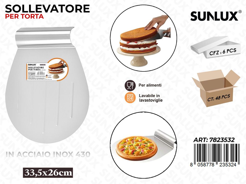 SOLLEVATORE PER TORTA  ACC. 430 33.5*26CM /PZ DA 6**