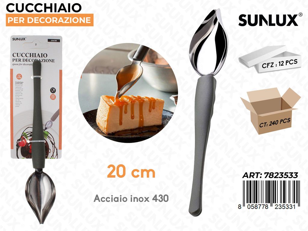 Sunlux Cucchiaio per Dec. Acciaio 430 20CM