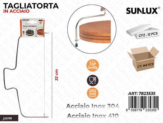 Sunlux Tagliatorta in Acciaio 304-410 32CM