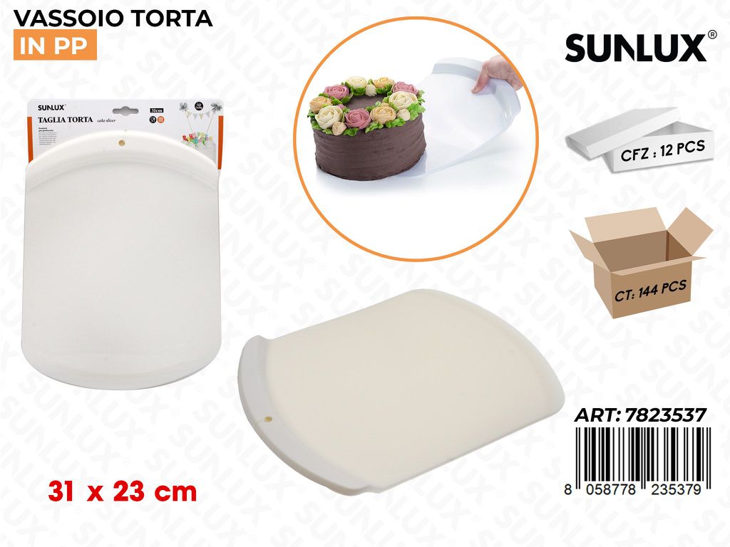 Sunlux Vassoio per Torta in Pp 31*23CM