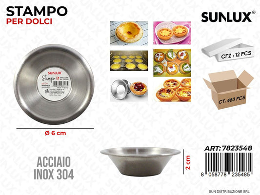 Stampo per Dolci Acciaio 304 D.6*2CM