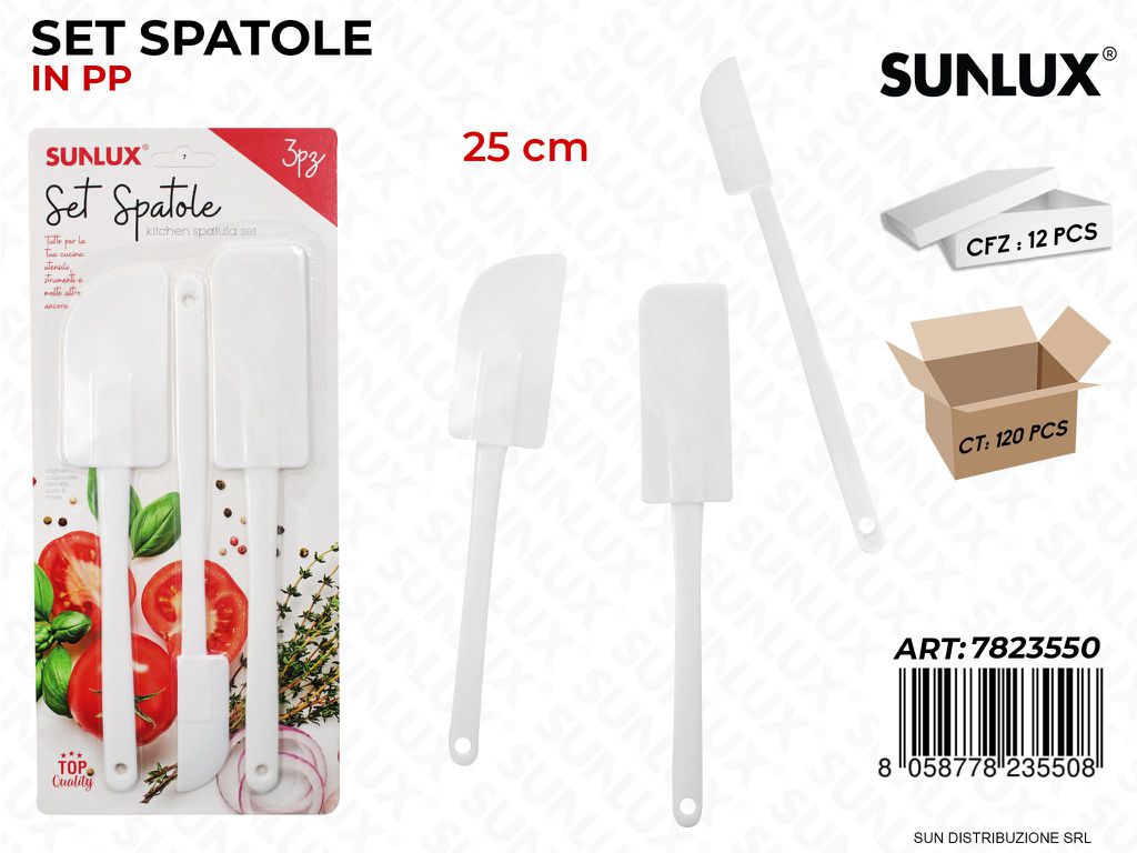 Set Spatole in Pp 3PCS Ass. 25CM