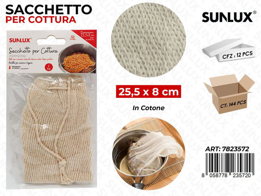 Sacchetto per Cottura Cotone 1KG 25.5*8CM