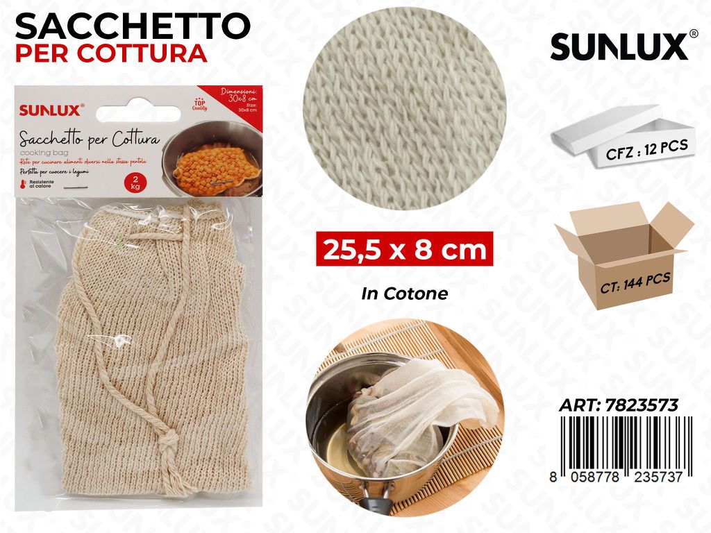 Sacchetto per Cottura Cotone 2KG 30*8CM