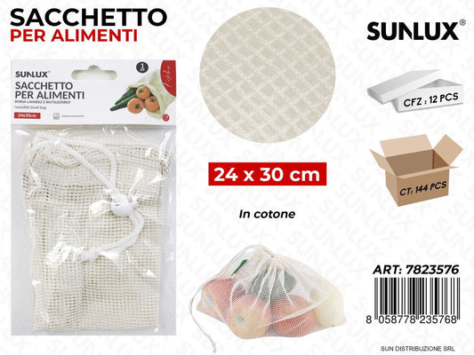 Sacchetto per Alimenti Cotone 24*30CM