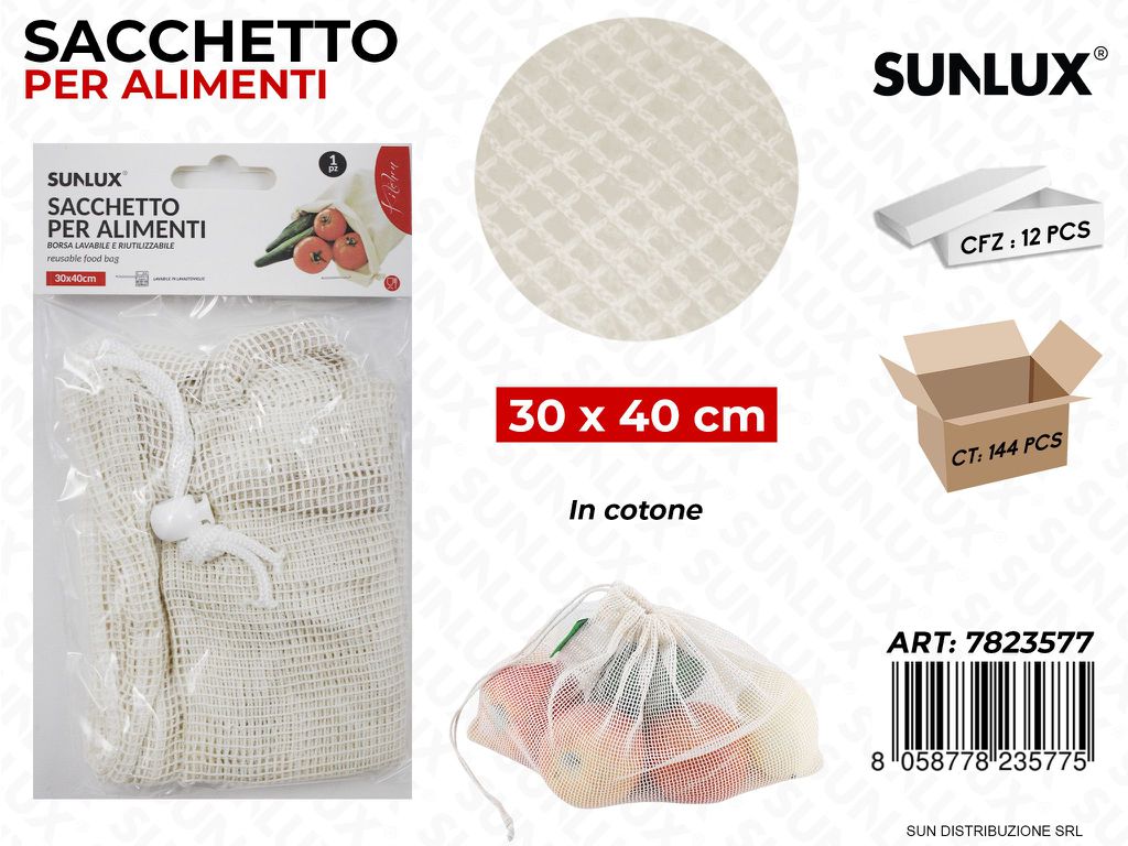 Sacchetto per Alimenti Cotone 30*40CM