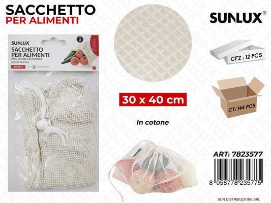 Sacchetto per Alimenti Cotone 30*40CM