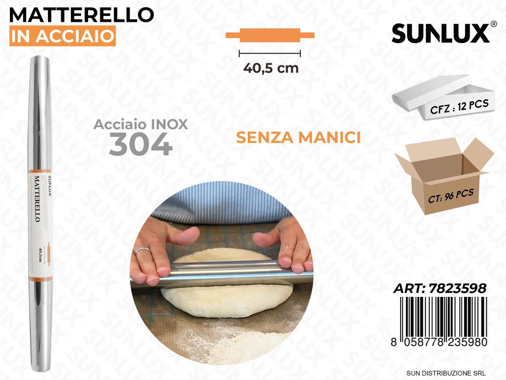 Mattarello in Acciaio 304 40.5CM
