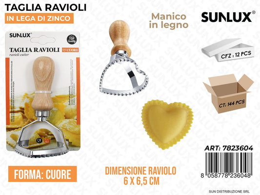 Taglia Ravioli Cuore Lega Zinco 6*6.5CM