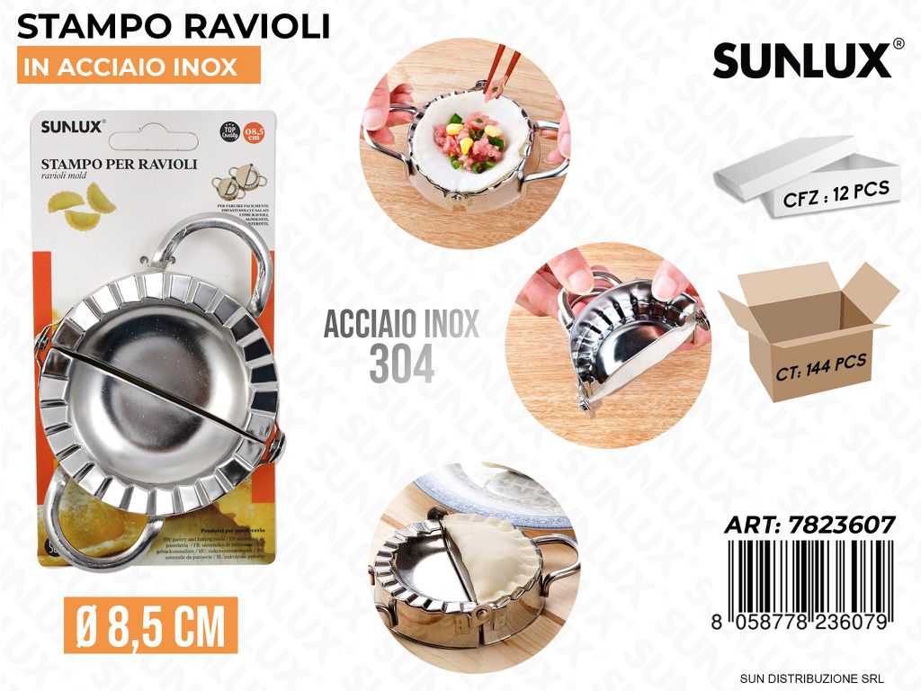 Stampo per Ravioli Acciaio 304 D. 8.5CM