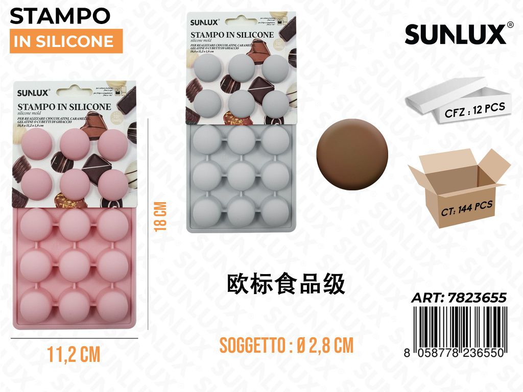 Stampi in Silicone Tondi 11.2*18CM