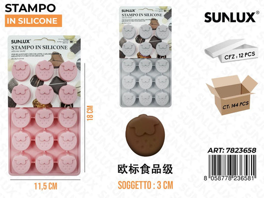 Stampi in Silicone Fragola 11.5*18CM