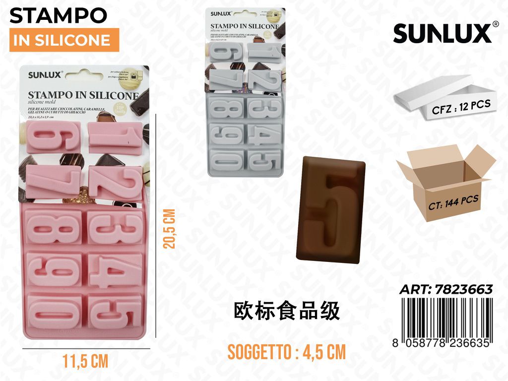 Stampi in Silicone Numeri 11.5*20.5CM