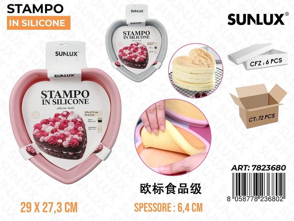 Stampi in Silicone Cuore 29*27.3*6.4CM