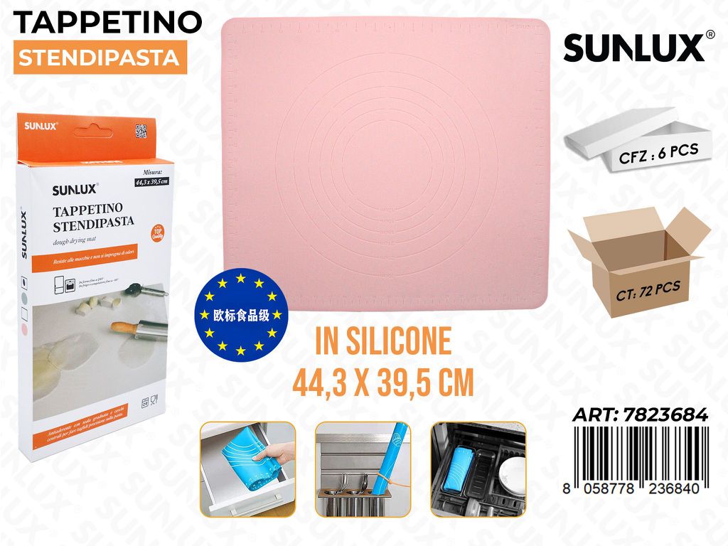 Sunlux Tappetino Stendipasta Silic. 44.3*39.5CM