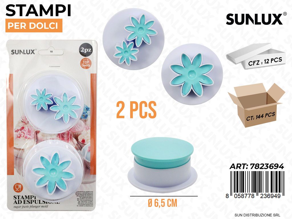 Stampi per Dolci 2PCS Ass. D.6.5CM
