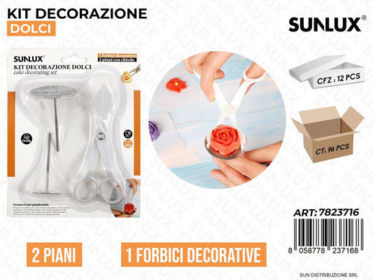 KIT DEC. PER DOLCI 2PIANI 1FORBICE DEC. /PZ DA 12**