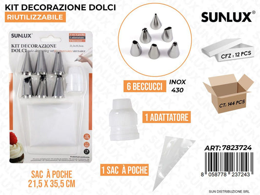 Kit Dec. Dolci 6BEC. Acc. 430 1SAC a Poche