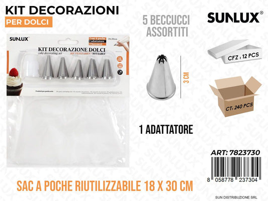 Kit Dec. per Dolci 5BEC. Ass. 1SAC a Poche