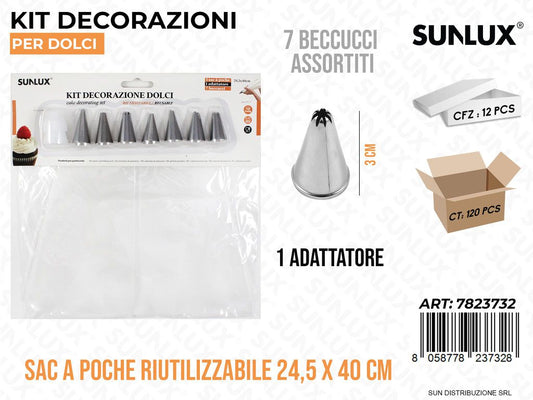 Kit Dec. per Dolci 7BEC. Ass. 1SAC a Poche
