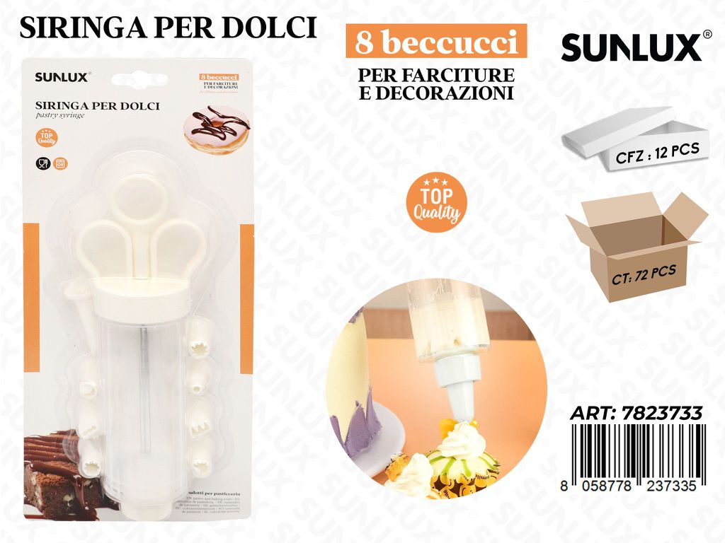 Sunlux Siringa per Dolci c/ 8BECCUCCI
