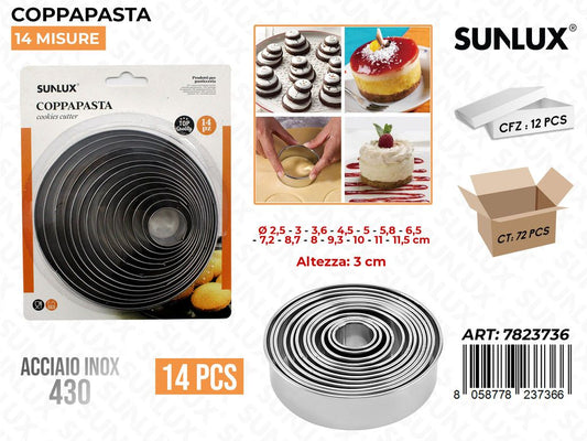Coppapasta Acciaio 430 14PCS Mis. Ass.