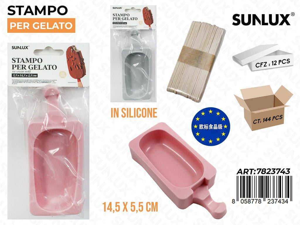 Stampo per Gelato in Silicone 14.5*5.5CM