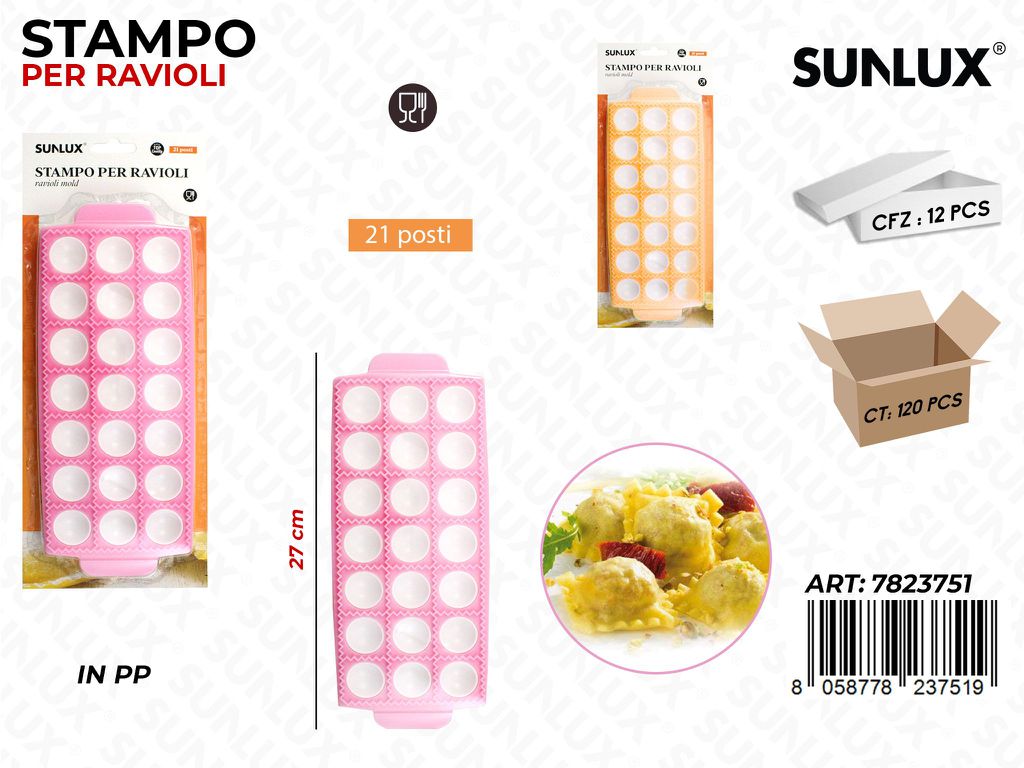 Stampo per Ravioli in Pp 21POSTI 27CM