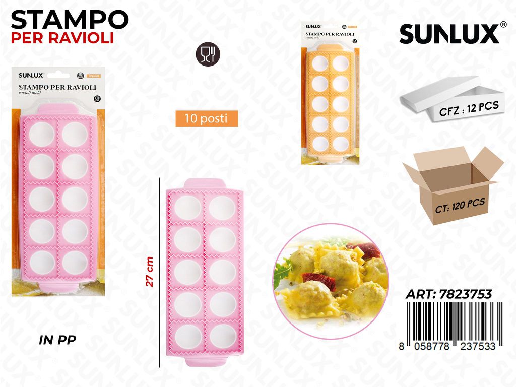Stampo per Ravioli in Pp 10POSTI 27CM