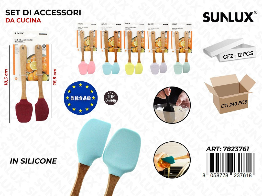 Set Acc. da Cucina in Silicone 2PCS Ass.