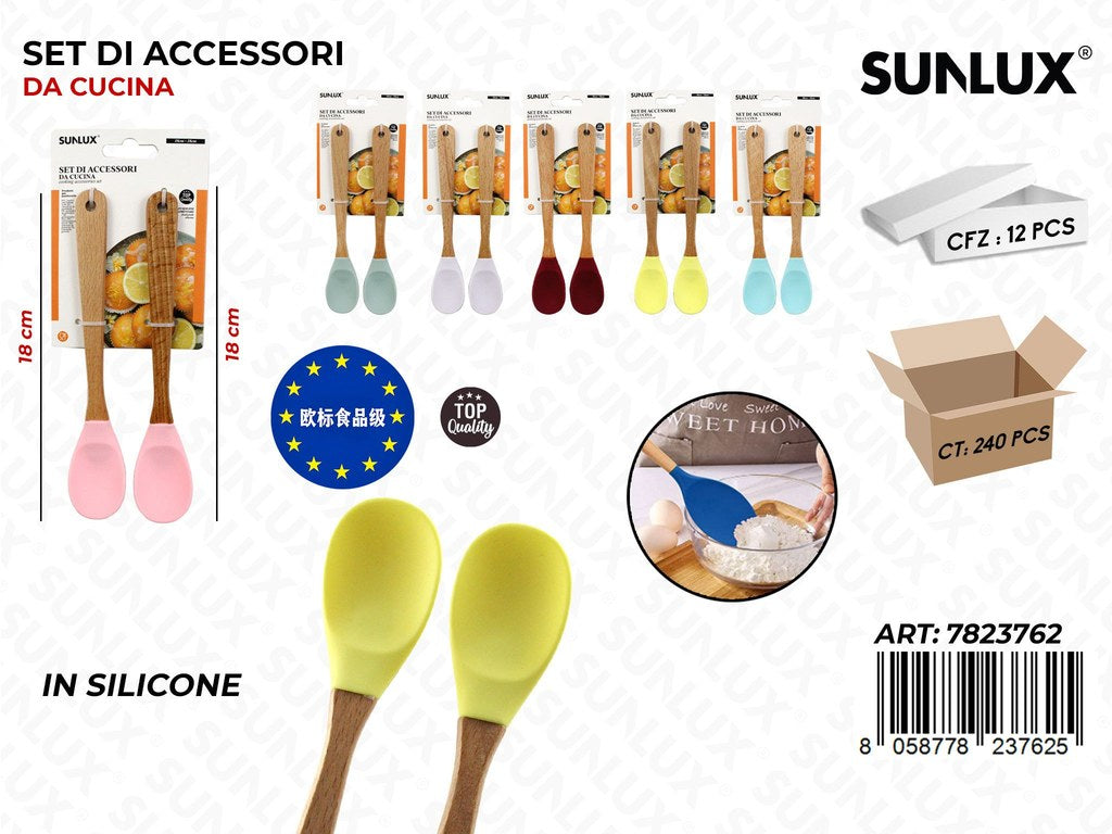 Set Acc. da Cucina in Silicone 2PCS Ass.
