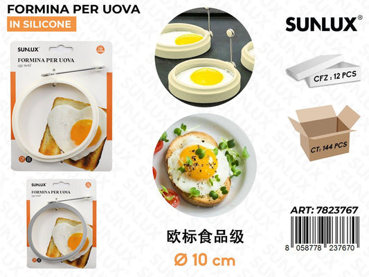 Sunlux Formina per Uova in Silicone D.10CM
