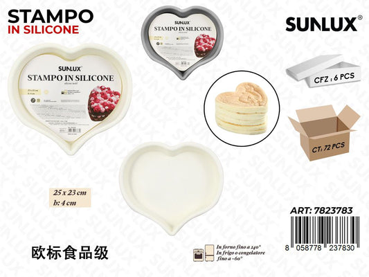 Sunlux Stampo Dolci in Silicone 25*23*4CM