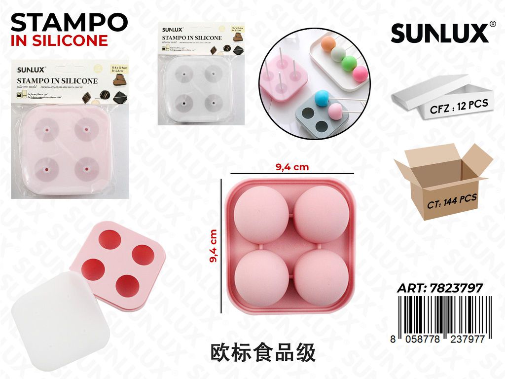 Stampo per Gelato Silicone 9.4*9.4CM