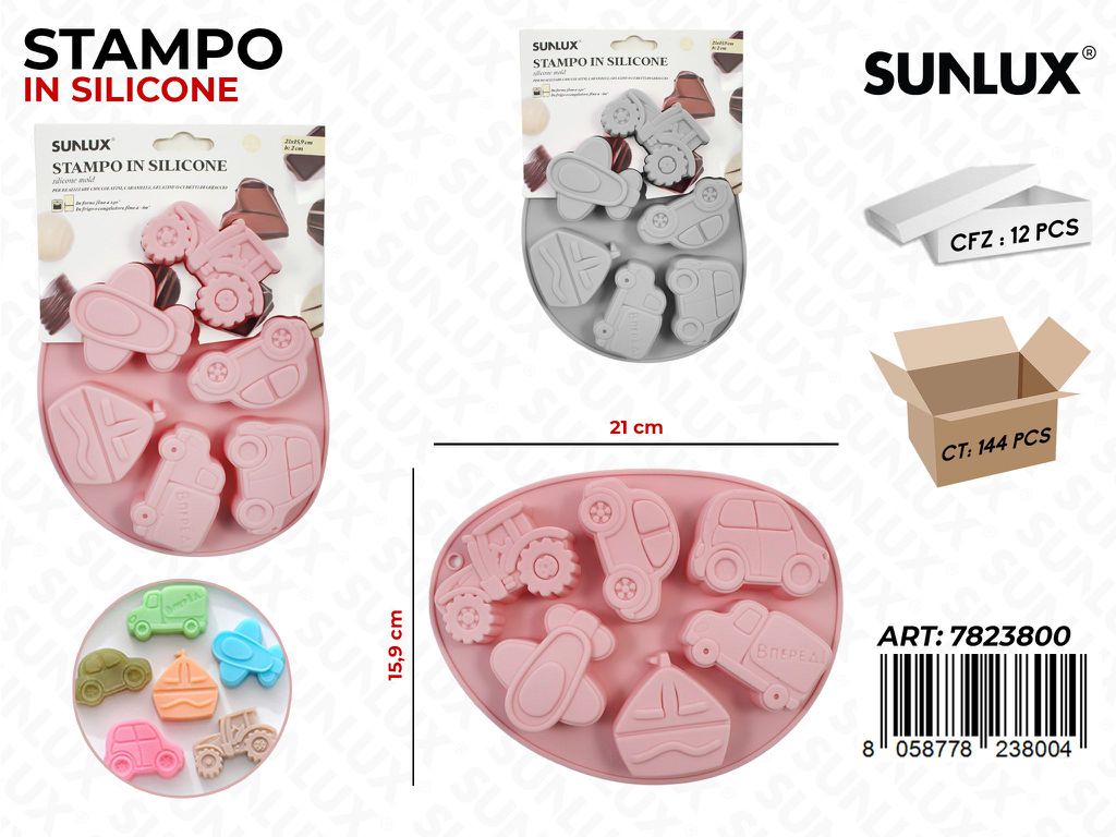 Sunlux Stampo per Ghiaccio SILIC.21*15.9CM