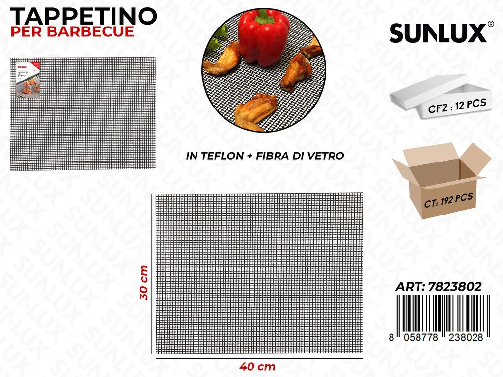 Sunlux Tappetino Bbq 40*30CM