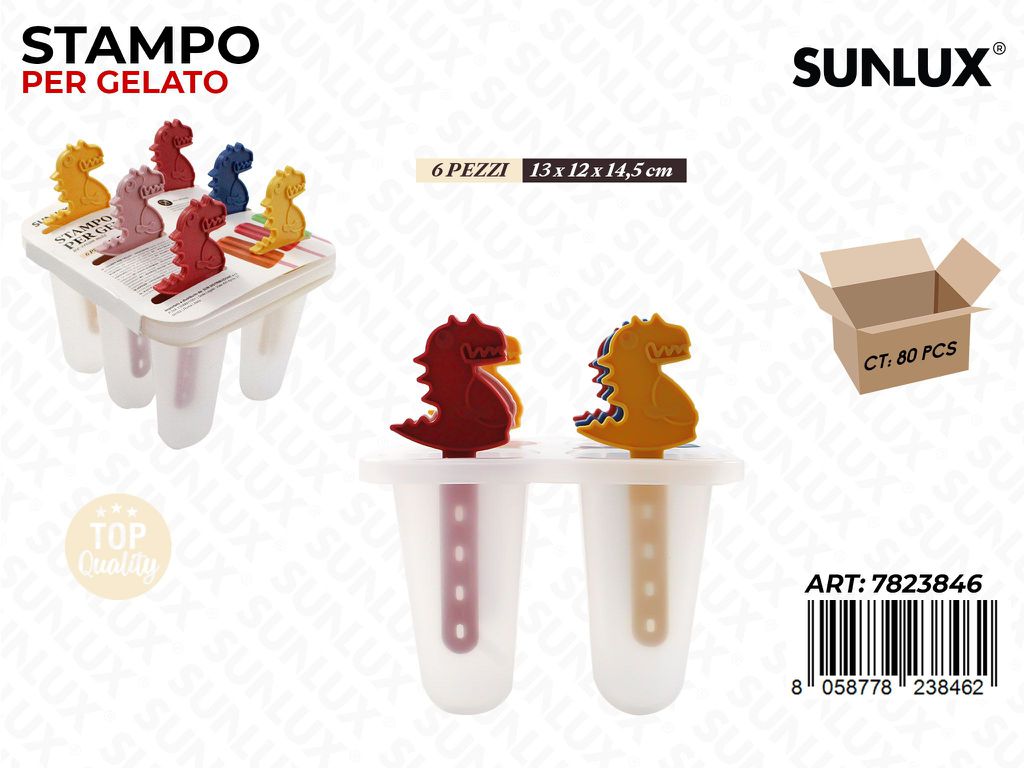 Sunlux Stampo per Gelato 6SCOMP. 13*12*14.5CM