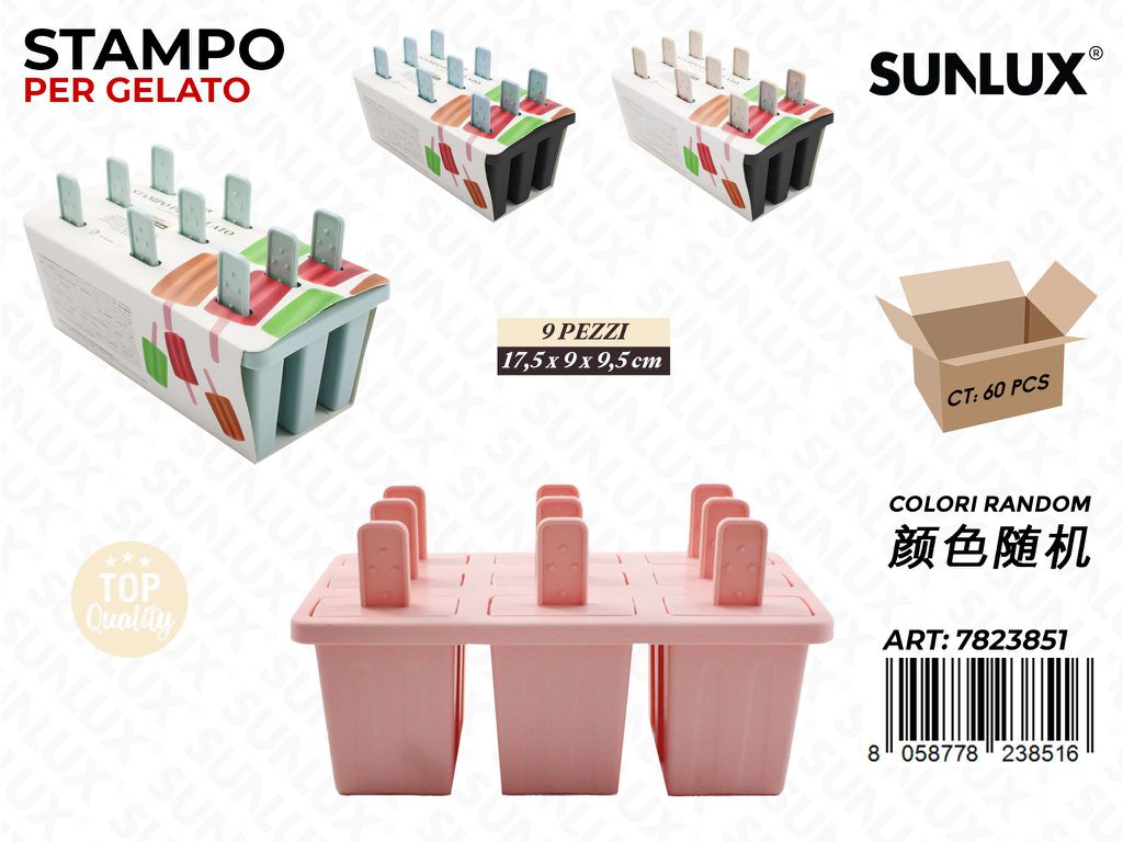 Sunlux Stampo per Gelato 9SCOMP. 17.5*9*9.5CM