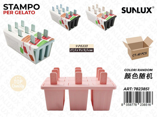 Sunlux Stampo per Gelato 9SCOMP. 17.5*9*9.5CM