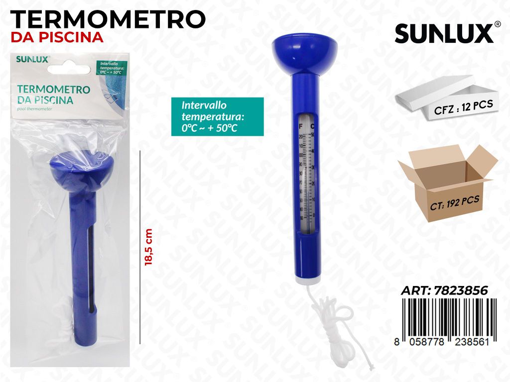 Sunlux Termometro da Piscina 18.5CM