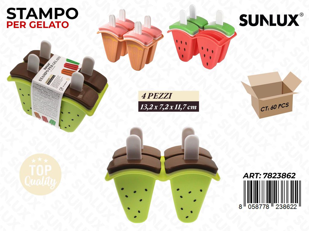 Sunlux Stampo per Gelato 4SCOMP. 13.2*7.2*11.7CM