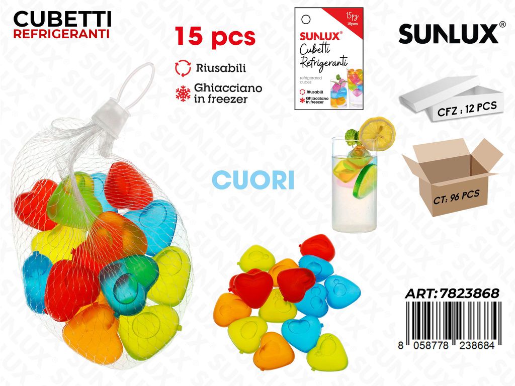 Sunlux Cubetti Refrigeranti Riutil. 15PCS
