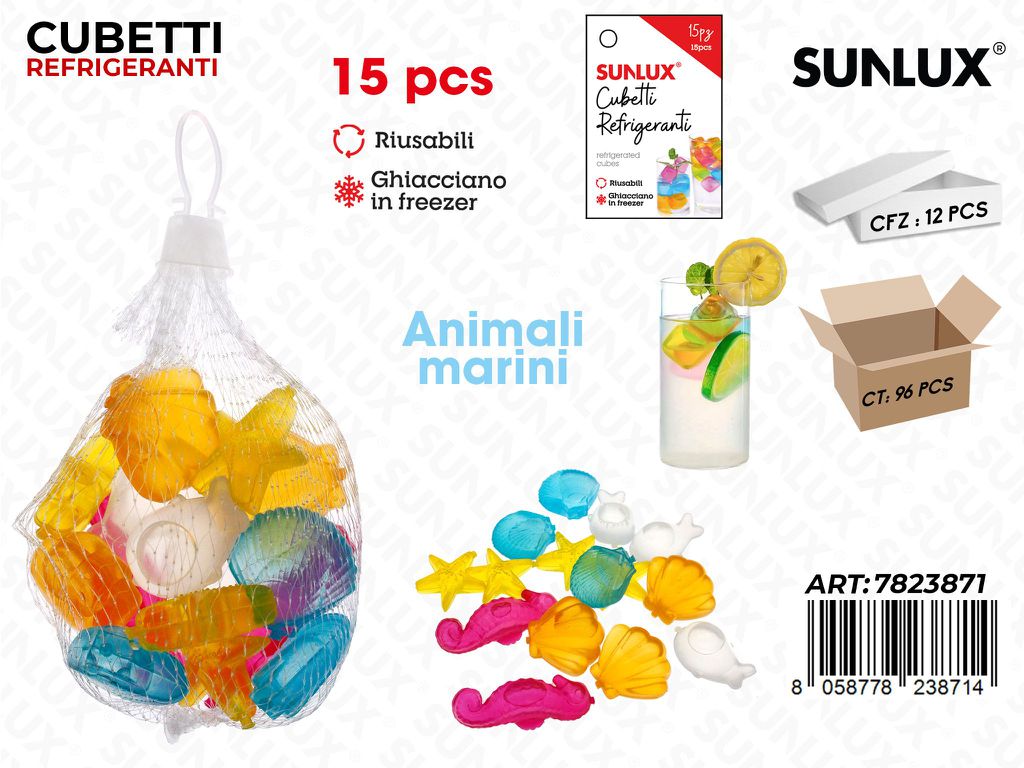 Sunlux Cubetti Refrigeranti Riutil. 15PCS