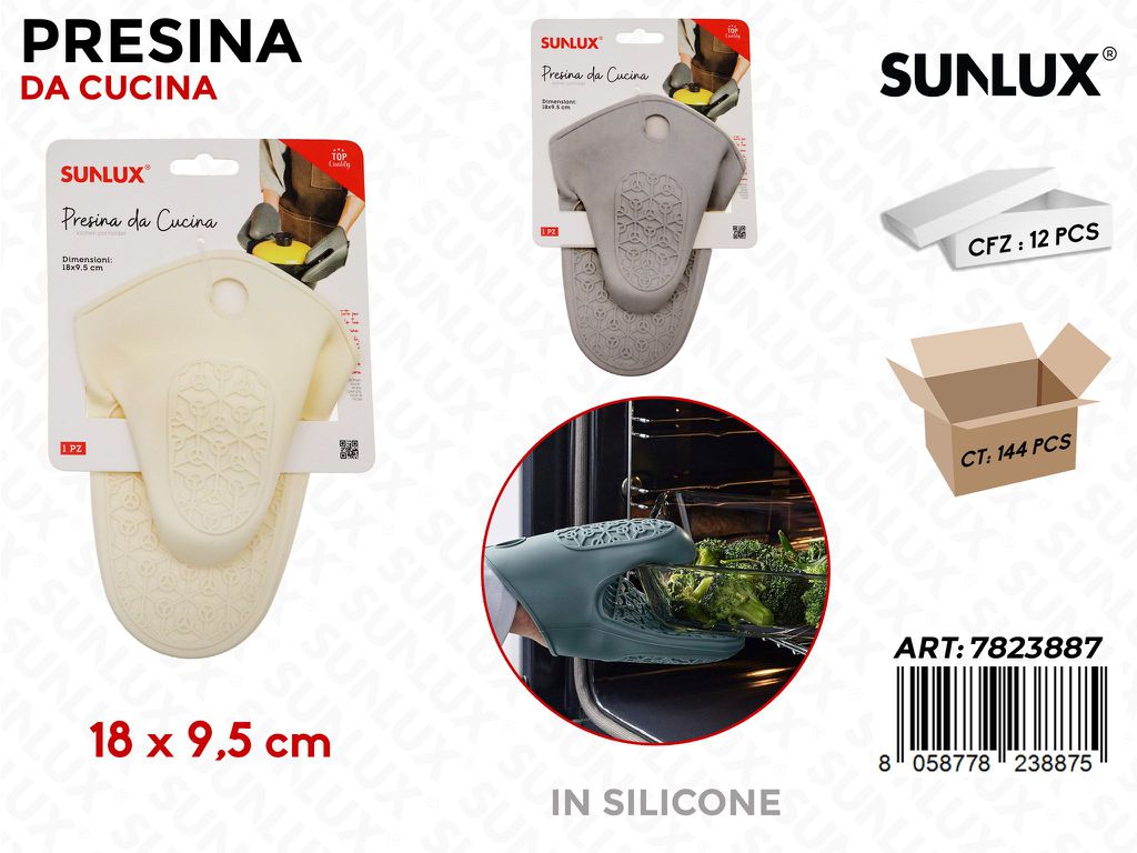 Sunlux Presine da Cucina Silicone 18*9.5CM