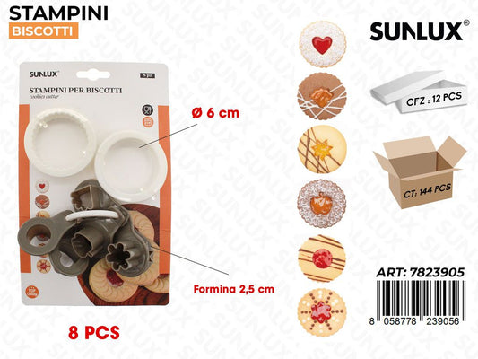Stampini per Biscotti Ass. 8PCS Mis. Ass.
