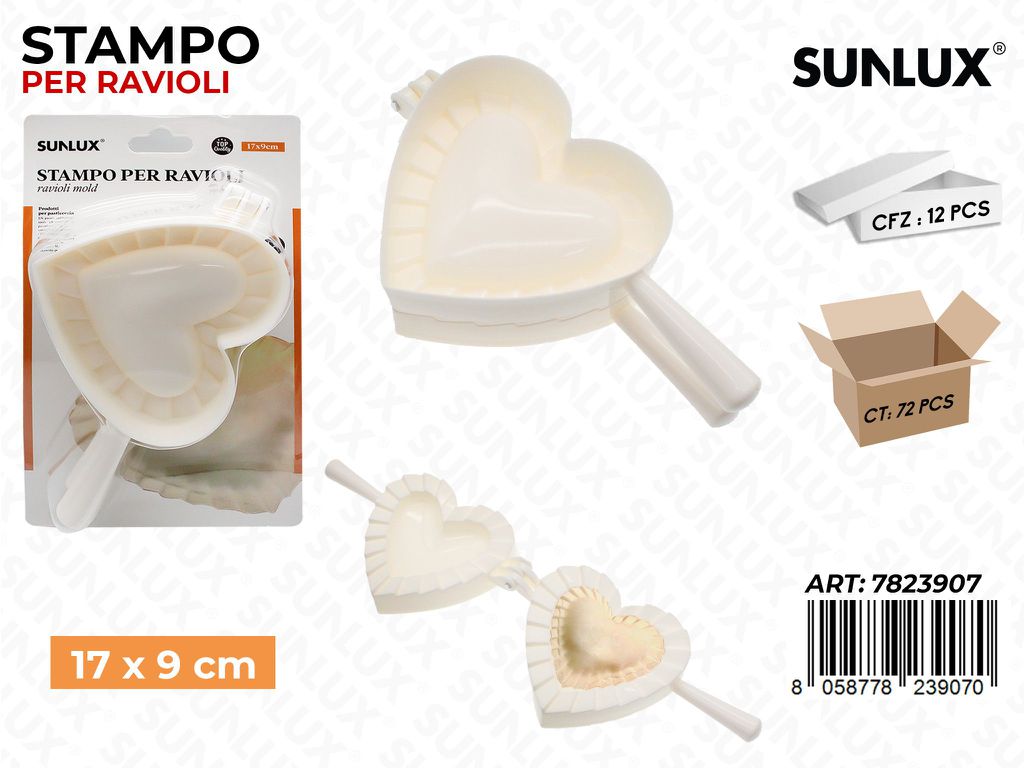 Sunlux Stampo per Ravioli 17*9CM / Pz da 12