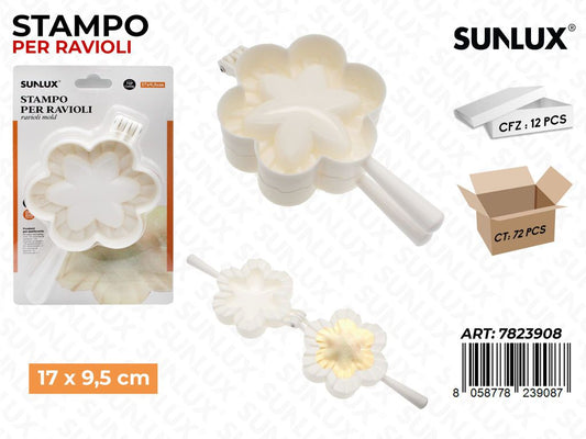Sunlux Stampo per Ravioli 17*9.5CM / Pz da 12