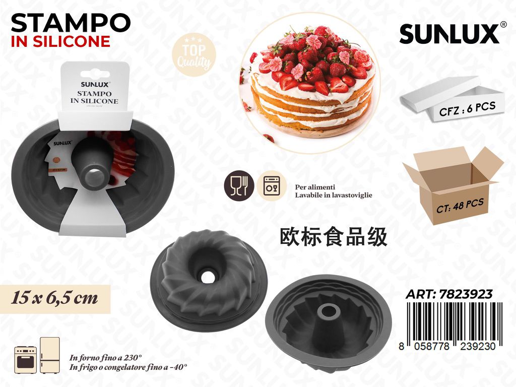 Sunlux Stampo c/ Buco in Silicone 15*6.5CM