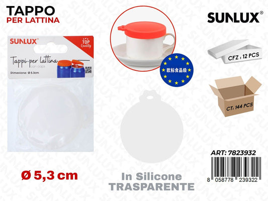 Sunlux Tappo per Lattina Silicone D.5.3CM