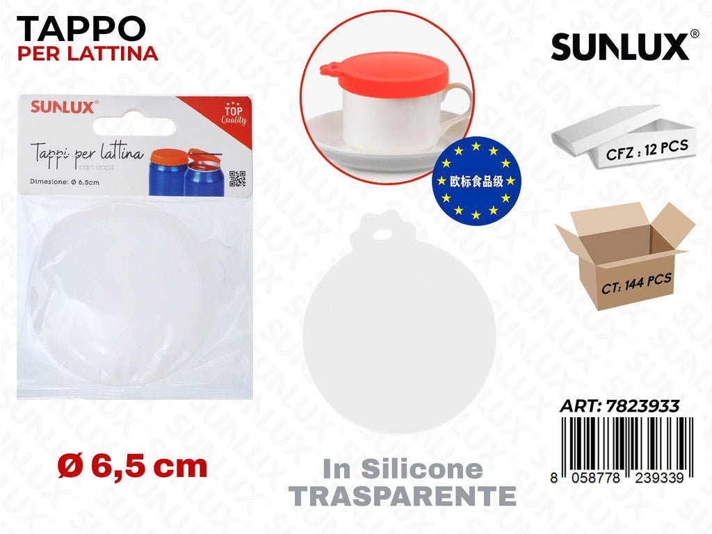 Sunlux Tappo per Lattina Silicone D.6.5CM